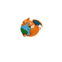 3D Pocket Monsters Charizard Earphone Case For Airpods 4 2 3 1 Pro 3 2 Wireless Bluetooth Headset Protective Hard Cover For Airpods Pro 3 orange