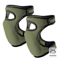 1 Pair Gardening Knee Pads, Breathable SBR Neoprene Knee Protector, Cushioned Sleeves for Running, Fitness, Kneeling Work žalia