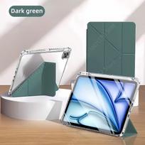 Tablet Case for Huawei Matepad 12X 12 Air 12 SE 11 11.5 S 11 Inch Leather Shockproof Protective Cover with Pen Holder Coque MatePad SE 11 2024 gray