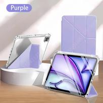 Tablet Case for Huawei Matepad 12X 12 Air 12 SE 11 11.5 S 11 Inch Leather Shockproof Protective Cover with Pen Holder Coque MatePad 11.5 2024 violetinė