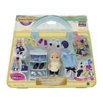 Sylvanian Families Town Fashion Coordination Set - Stylish Shoes Collection- TVS-13 ST Mark Certified 3 years older Toy Dollhouse EPOCH beige