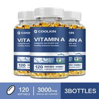 Vitamin A 3000 mcg (10,000 IU) Softgels 120 Count — Eye Health, Immune Support, Daily Wellness 120*3