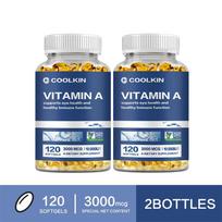 Vitamin A 3000 mcg (10,000 IU) Softgels 120 Count — Eye Health, Immune Support, Daily Wellness 120*2