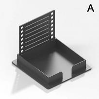 Sticky Note Dispenser Organiser With Template Sticky Note Holder For Self-Stick NotepadStudent StationerySchool Supplies black
