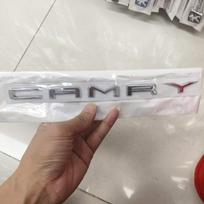 Black and shiny CAMRY metal lettering badge suitable for Camry trunk trunk replacement and modification badge sticker gray