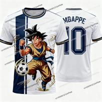 2026 Summer Dragon Ball Retro Fitness T-shirt Men's Oversized 3D Printed Short-sleeved Family Unisex Children's Sports Shirt 6XL gray