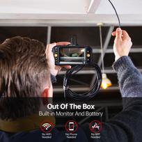 Digital Endoscope Camera 4.3 inch IPS LCD Display Rechargeable Industrial Detection Endoscope Borescope 480*720 gray
