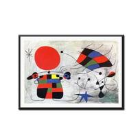 Ryškus Modernus Pop Sienos Menas Joan Miro Siurrealizmas Spalvotas Abstrakcija HD Drobės Plakato Spaudiniai Miegamojo  Svetainės Dekoras  Perf 21cm×30cm NoFrame gray