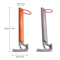 Outdoor Camping Tent Hammer Stainless Steel Tent Nail Puller Tent Peg Accessory sidabras