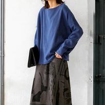 New Autumn Sweatshirt with A High-end and Lazy Style Loose Solid Color Round Neck Casual Top L gray