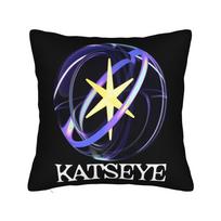 KATSEYE Gabriela Cat Meme k-pop band kpop Pillowcases Merch Soft Cushion Cover  Pillow Covers Home Decorations Zipper Multi-Size 12x12in 30X30cm blue