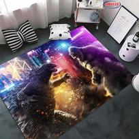 Naujas atvykimas ! Klasikinis Godzilla VS Kong Animacinis Kilimas, Svetainės Miegamojo Lovos Kilimėlis, Neslystantis Patvarus Didelio Ploto Namų Biuro Kilimas 50x80cm (20x31in)