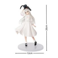 Anime 19cm Yosuga No Sora Kasugano Sora Lying Ver. Girls Pvc Action Figure Model Car Decoration Toys Gifts white