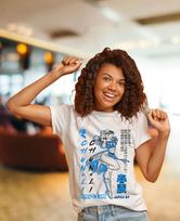 Street Fighter vs King Of Fighters T-shirtSNK Chun Li vs Mai Anime Gift Shirt Unisex T-Shirt XL black