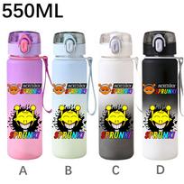 550ml Žaidimų Sprunki Gradientinis Sportinis Vandens Buteliukas Animacinis Dizainas Nevarvantis Kelionėms Patogus Gėrimo Buteliukai Lauke Sportas Fitnesas Vandens Puodelis D-1PCS gray