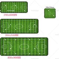 Football Field Mouse Pad Large Computer Office Table Mats XXL Rubber Antislip Gaming Keyboard Mousepads Long Desk Pads x 800x300x2mm green