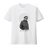 Women's St Pope John Paul II Premium T Shirt with Inspirational Quote and Stylish Design Unis XXL gray
