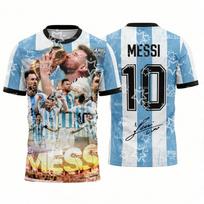 Argentinos Lionelio Messi Nr.10 futbolo marškinėliai Treniruočių apranga Vasaros sportas Vyriški marškinėliai Vaikų drabužiai Marškinėliai dviračių marškinėliai S