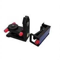 Rotating Laser Level Bracket with Magnetic Wall Mount and Nylon Accessories Model A with Clip black