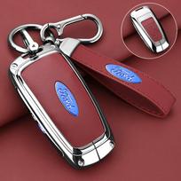 Odinis automobilio raktų dėklas apsauginis dangtelis Ford Fusion Mustang Explorer F150 F250 F350 EcoSport Edge S-MAX Ranger Lincoln Mondeo gray