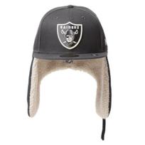 Era 59FIFTY Dog Ear Las Vegas Raiders Dark Pewter Cap Hat Unisex Flap Muff (JP Numeric Size 58.7 cm black