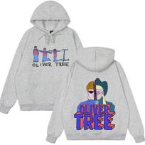 Oliver Tree Pop Rock Fashion Graphics Hoodie Men's Women Harajuku Pullover Autumn and Winter Loose Casual Hip-hop Sweatshirt S gray