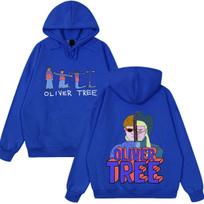 Oliver Tree Pop Rock Fashion Graphics Hoodie Men's Women Harajuku Pullover Autumn and Winter Loose Casual Hip-hop Sweatshirt M blue