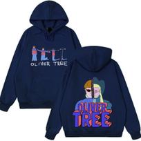 Oliver Tree Pop Rock Fashion Graphics Hoodie Men's Women Harajuku Pullover Autumn and Winter Loose Casual Hip-hop Sweatshirt M black
