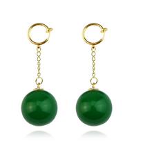 Anime Kakarotto Son Goku Vegeta Cosplay Zamasu Potara Earrings Ear Clips Stud Women Men Unisex Jewelry Accessories Pendant Props beige