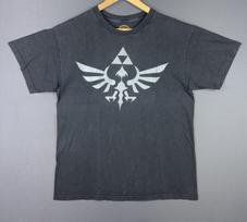 Vintage Y2K Nintendo Legend Of Zelda Skyward Sword Video Game Promo Fade Tee Unisex T-Shirt XL gray