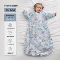 Vilnos ir imbiero kūdikio miegmaišis: Visasezoninė, temperatūrą reguliuojanti, apsauganti nuo spardymosi antklodė naujagimiams S: Length 70cm (Height 60-75cm)