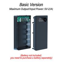 5 Cell 18650 Detachable Solder-Free DIY Power Bank Kit Mobile Power Supply Housing QC PD Fast Charging Support Without Battery juoda