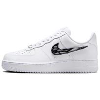 Pre-owned Nike Air Force 1 Low Liquid Metal Swoosh IF1686-101-P26095165601200 37.5 white