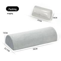 Ergonomiška pusiau cilindrinė kaklo pagalvė kaklo atramai ir tempimui 56x22x13cm gray