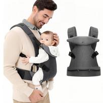 Ergonomiškai reguliuojama nešioklė kūdikiams nuo 3 iki 36 mėnesių pilka