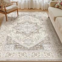Vintažinis persiškas dekoratyvinis kilimas namams, svetainei, kilimas sofai, plaunamas 80 * 120Cm white