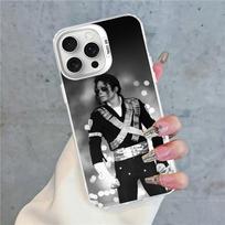 Michael Jackson karštas dainininkas telefono dėklas IPhone 16 15 14 13 12 11 Pro Max X XR XSMAX 8 7 Plus matinė smūgiams atspari galinė dangtelis iPhone 12 white
