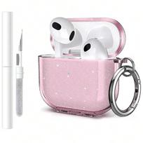 Dėklas Airpods Pro/Pro2/3/4 Ausinių Aksesuarai Belaidžių Bluetooth Ausinių Dangtelis Blizgantis Minkštas Su Valymo Rinkinuku for airpods 4