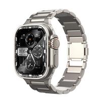 Titanium Strap for Apple watch Ultra 3 Band 49mm 46mm 45mm 44mm Magnetic Metal Bracelet Correa iWatch Series 11 10 9 8 7 6 5 SE 44mm 45mm 46mm 49mm gray