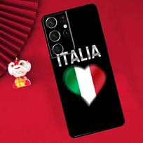 Italijos vėliavos dėklas, skirtas Samsung Galaxy S24 S26 Ultra S21 S22 S20 S23 S25 Ultra Plus S10 S25 FE, dangtelis Funda Galaxy S22 Plus black