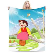Heidi, Alpių mergaitė Antklodė Minkštas vilnos Healing dovanų Mėtymo antklodės Patalynė 75cmx90cm