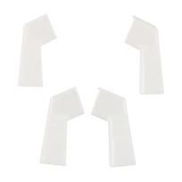 RVs Gutter Spouts Gutters For Gazebo RVs Roof Drip Edge 2 Left And 2 Right White Gutter Extender Guide 1 balta