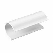 32 Pieces 1 Inch Greenhouse Clip Easy to Remove Film PVC Tube Clamp for Plant Cover, 12.7MM white