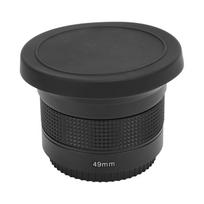 Fisheye Lens 0.35x Super Wide Angle Panoramic Macro 2 in 1 Detachable Lens AF IR Compatible black