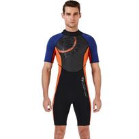 3mm Full-Body Short Sleeve Wetsuit Diving Snorkeling Surfing Water Sports Men Women Chloroprene Neoprene XXL