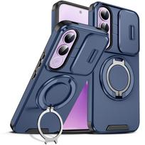 Dėl Vivo V70 FE dėklo Vivo V70FE telefono dėklas Vivo V70 FE šarvuotas slankiojančio kameros objektyvo apsaugos galinis dangtelis magnetinis žiedo laikiklis Coque vivo V70 FE blue