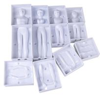 4 Sets PP Fondant Mold Men Women Boys Girls White Cake Figure Mold 3D Human Body Mould Cake Decorative Tools Home Baking balta