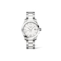 Longines Conquest Serijos Automatinis Mechaninis Laikrodis Atsparus Vandeniui 300 Metrų Vyriški Laikrodžiai Sidabrinis L3.776.4.76.6 Silver Dial white