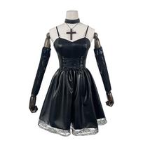 Stylish Misa Amane Death Note Anime Cosplay Black Dress For Halloween And Parties XS black