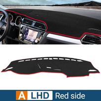 Skirta Volkswagen VW Tiguan MK2 2016 2017 2018      Automobilio prietaisų skydelio apsauga nuo saulės Neslystanti kilimėlio pagalvėlė Priedai A Red Side LHD gray